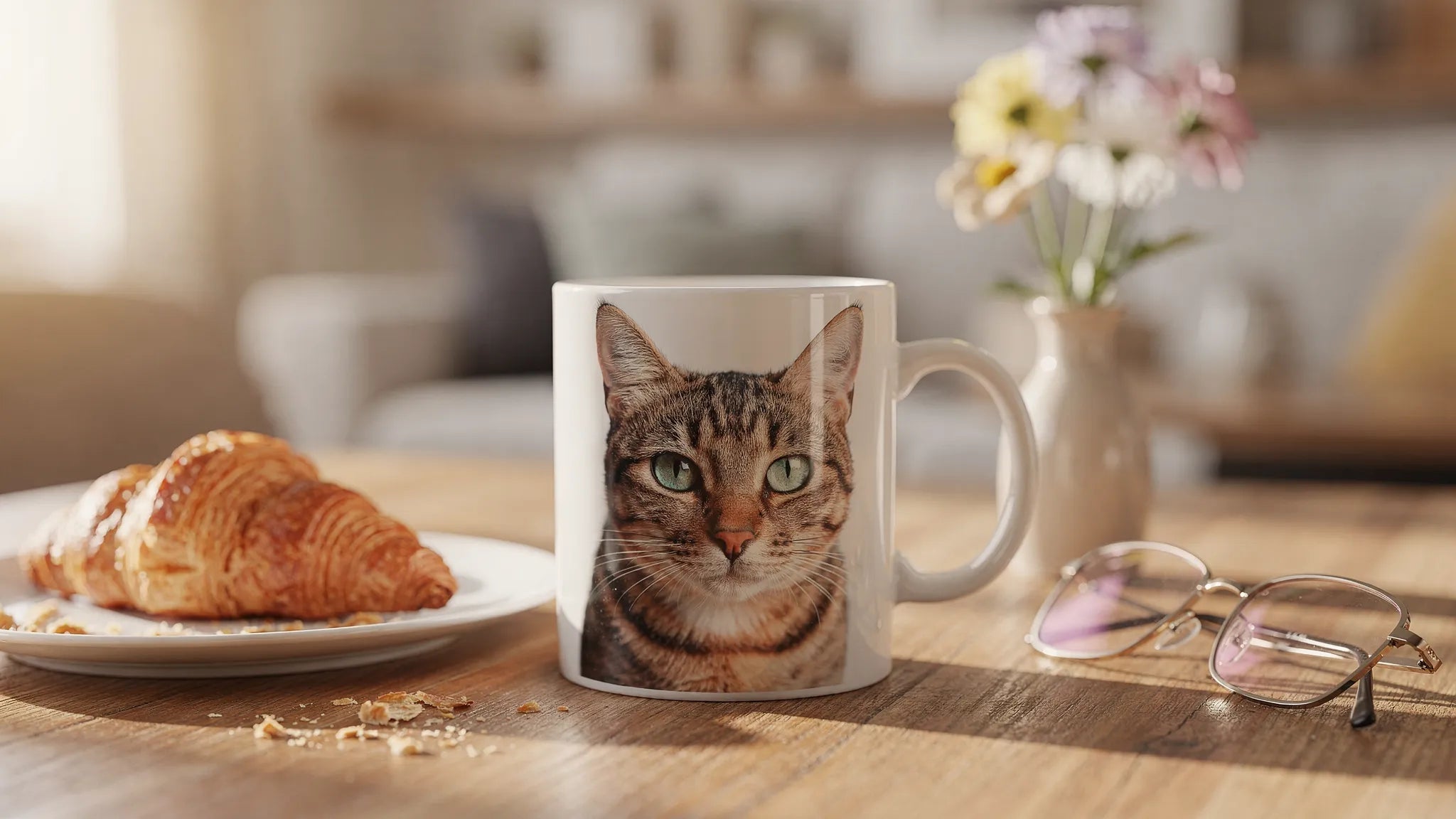 Tasse mit Katzenbild personalisiert: So designst du sie