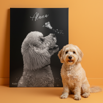 Portrait personnalisé - Ange papillon style exclusif 