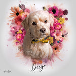Portrait personnalisé - Style ange floral