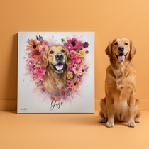 Portrait personnalisé - Style ange floral