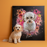 Portrait personnalisé - Style ange floral
