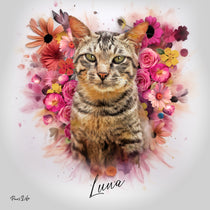 Portrait personnalisé - Style ange floral