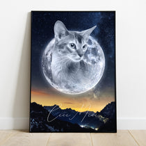 Portrait personnalisé - Style Lune 