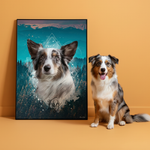 Portrait personnalisé, affiche ou toile - style nature 