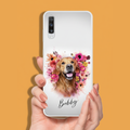 Coque de téléphone personnalisée avec portrait – Style ange floral