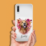 Coque de téléphone personnalisée avec portrait – Style ange floral