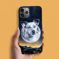 Coque de téléphone personnalisée avec portrait – Style Lune 