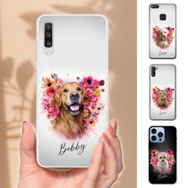 Coque de téléphone personnalisée avec portrait – Style ange floral