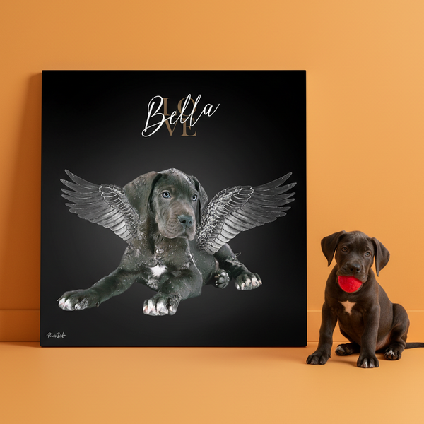 Portrait personnalisé - Style Ange d'argent 