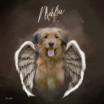 Portrait personnalisé - Style ange aquarelle