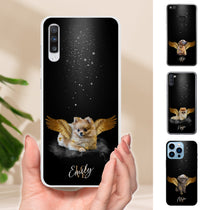 Coque de téléphone personnalisée avec portrait – Style Ange Doré
